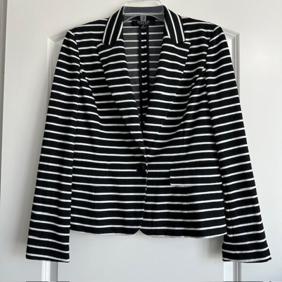 Kasper Women's Stripe Blazer Sz 8 - Picture 1 of 4